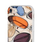 Persimmon Grid | Frosted Clear Case — product image 53