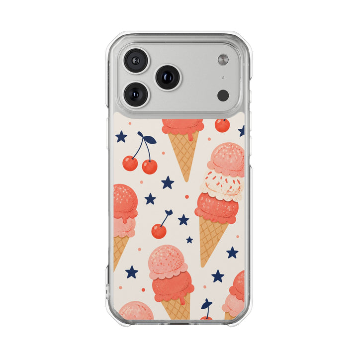 Coral Scoops | Clear MagSafe Case