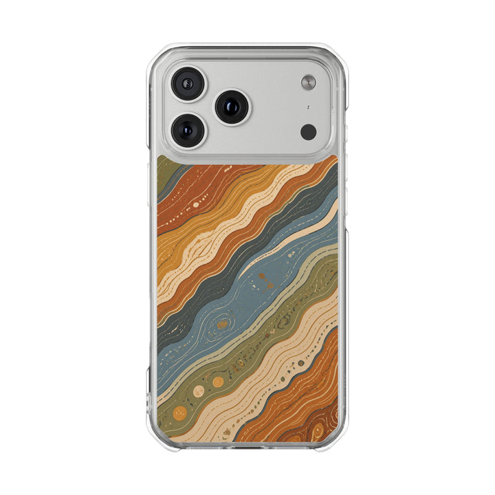 Earth Strata | Clear MagSafe Case