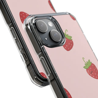 Strawberry Blush | Clear MagSafe Case
