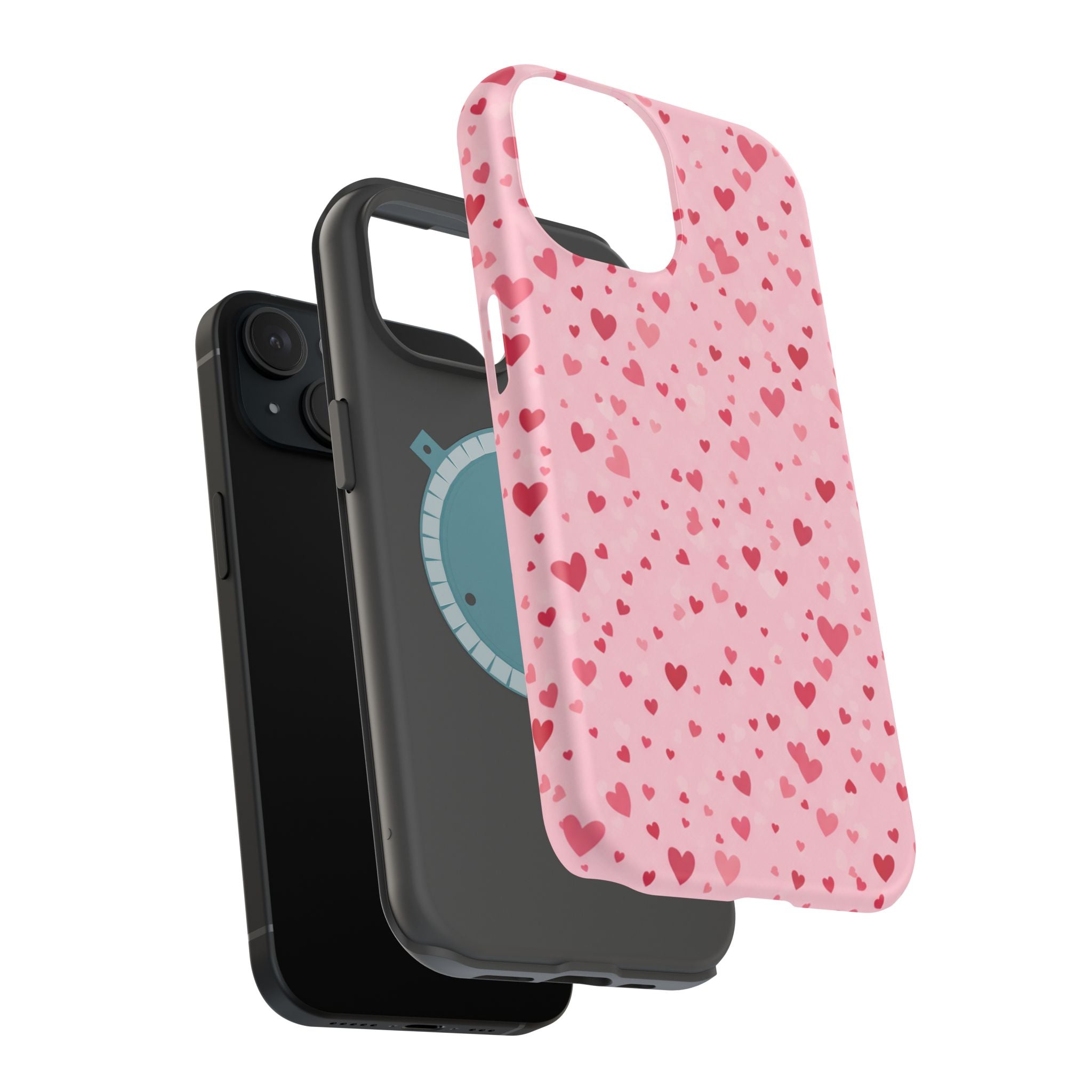 Blush Ditsy Heart | Tough MagSafe Case