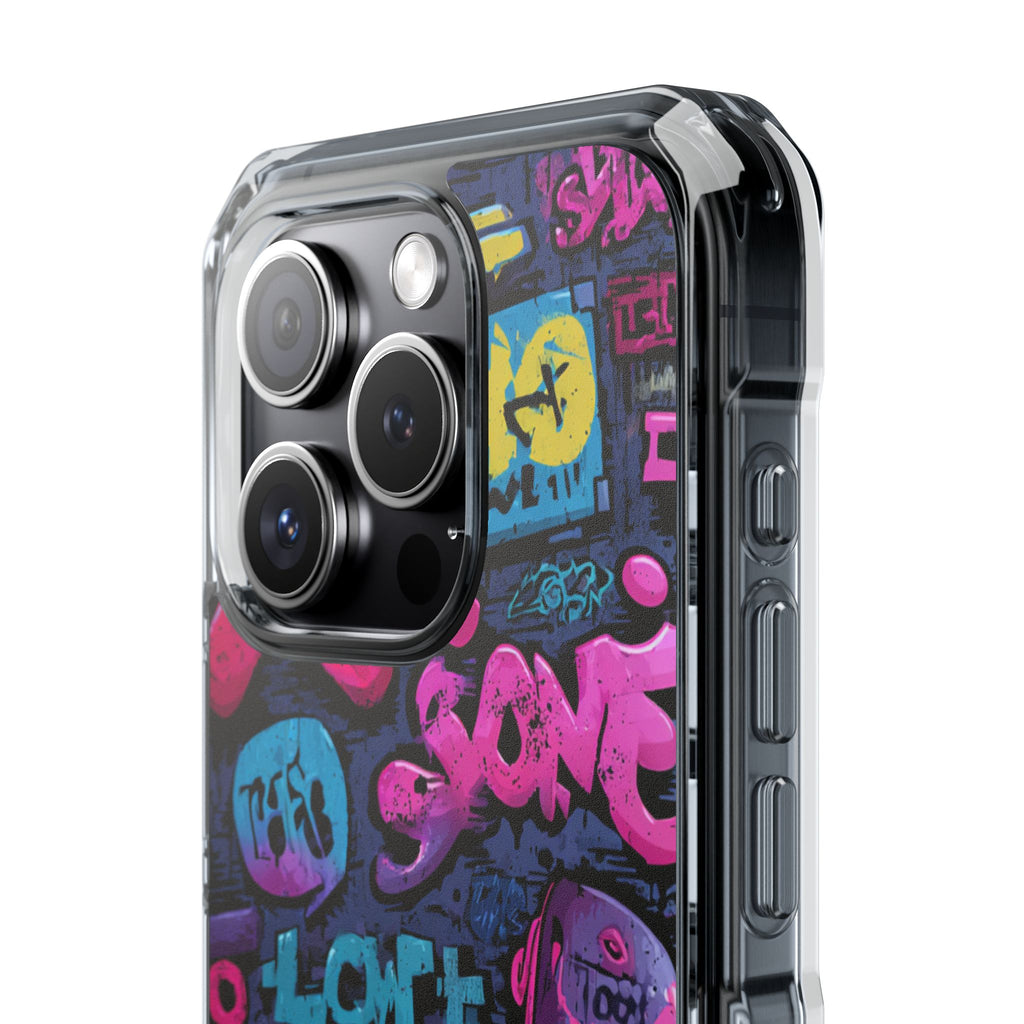 Neon Street Art | Clear MagSafe Case